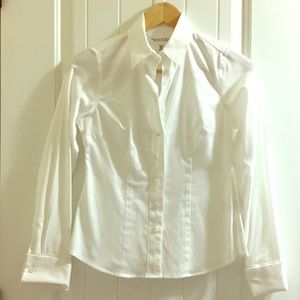Banana Repulic Non-iron Tailored White Shirt